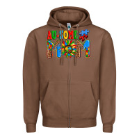 Chestnut ausome autism mom Zipper Hoodie - AdoDesignShop