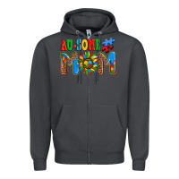 Smoke ausome autism mom Zipper Hoodie - AdoDesignShop
