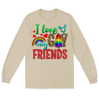 Mushroom I Love My Gay Friends Long Sleeve Tee - BundleAndBundleShop