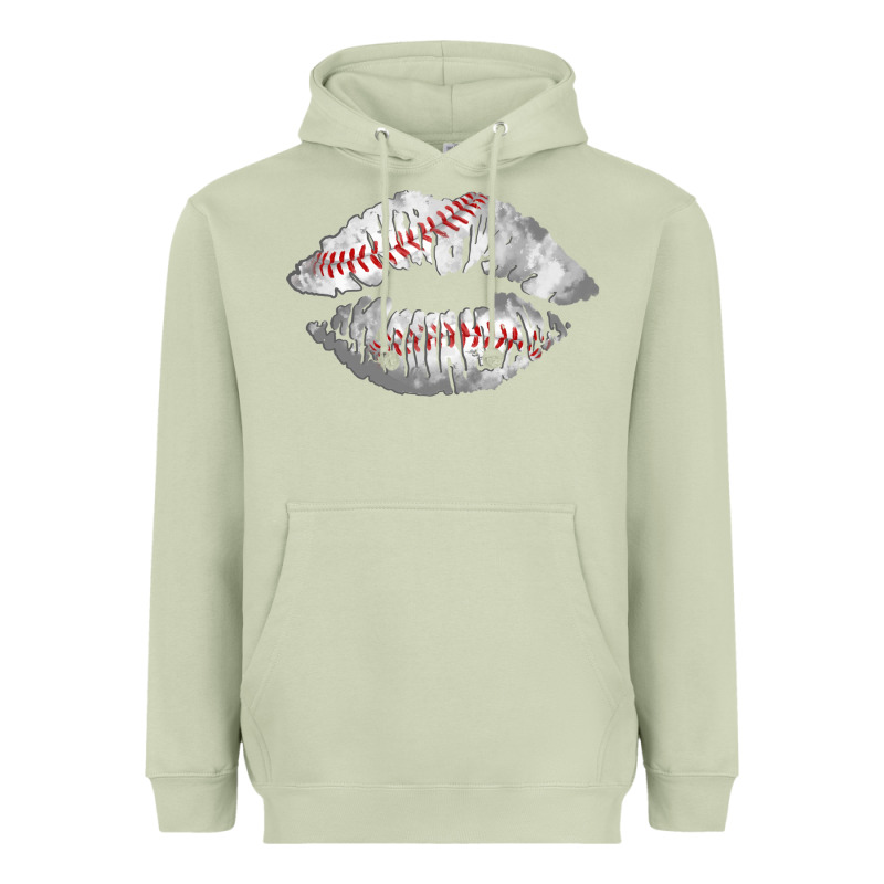 Baseball Lips Heavyweight Hoodie by AdoDesignShop | Teevron