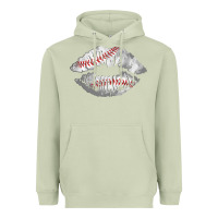 Matcha baseball lips Heavyweight Hoodie - AdoDesignShop