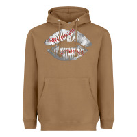 Toasted Coconut baseball lips Heavyweight Hoodie - AdoDesignShop