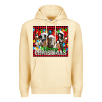 Pina Colada Merry Christmas  With Goats Premium Hoodie - LillyAllenDesigns
