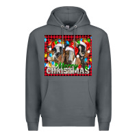 Rock Merry Christmas  With Goats Premium Hoodie - LillyAllenDesigns