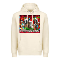 Tofu Merry Christmas  With Goats Premium Hoodie - LillyAllenDesigns