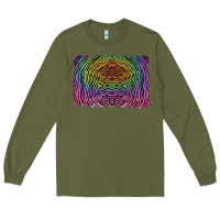 Army Green colorful zebra background Long Sleeve Tee - RanaPortraitStore