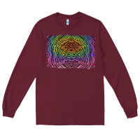 Burgundy colorful zebra background Long Sleeve Tee - RanaPortraitStore