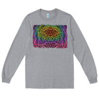 Heather Grey colorful zebra background Long Sleeve Tee - RanaPortraitStore