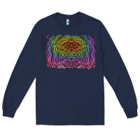 Navy colorful zebra background Long Sleeve Tee - RanaPortraitStore