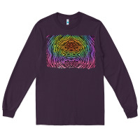 Plum colorful zebra background Long Sleeve Tee - RanaPortraitStore