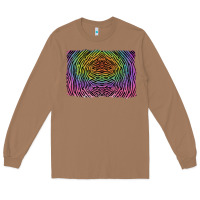 Toasted Coconut colorful zebra background Long Sleeve Tee - RanaPortraitStore