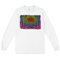 White colorful zebra background Long Sleeve Tee - RanaPortraitStore