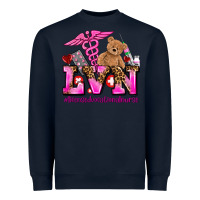 Navy valentines day lvn licensed vocational nurse Heavyweight Sweatshirt - AdoDesignShop