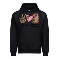 Black peace love german shepherd Urban Hoodie - JahusDesignShop