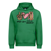 Emerald peace love german shepherd Urban Hoodie - JahusDesignShop