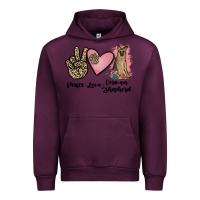 Mauve Wine peace love german shepherd Urban Hoodie - JahusDesignShop