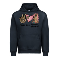 Navy peace love german shepherd Urban Hoodie - JahusDesignShop
