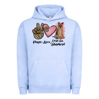 Pigment Grape Ice peace love german shepherd Urban Hoodie - JahusDesignShop