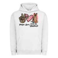 Pigment Lunar Rock peace love german shepherd Urban Hoodie - JahusDesignShop
