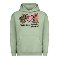 Pigment Oil Green peace love german shepherd Urban Hoodie - JahusDesignShop