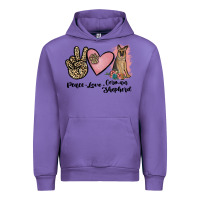 Peace Love German Shepherd Urban Hoodie | Teevron