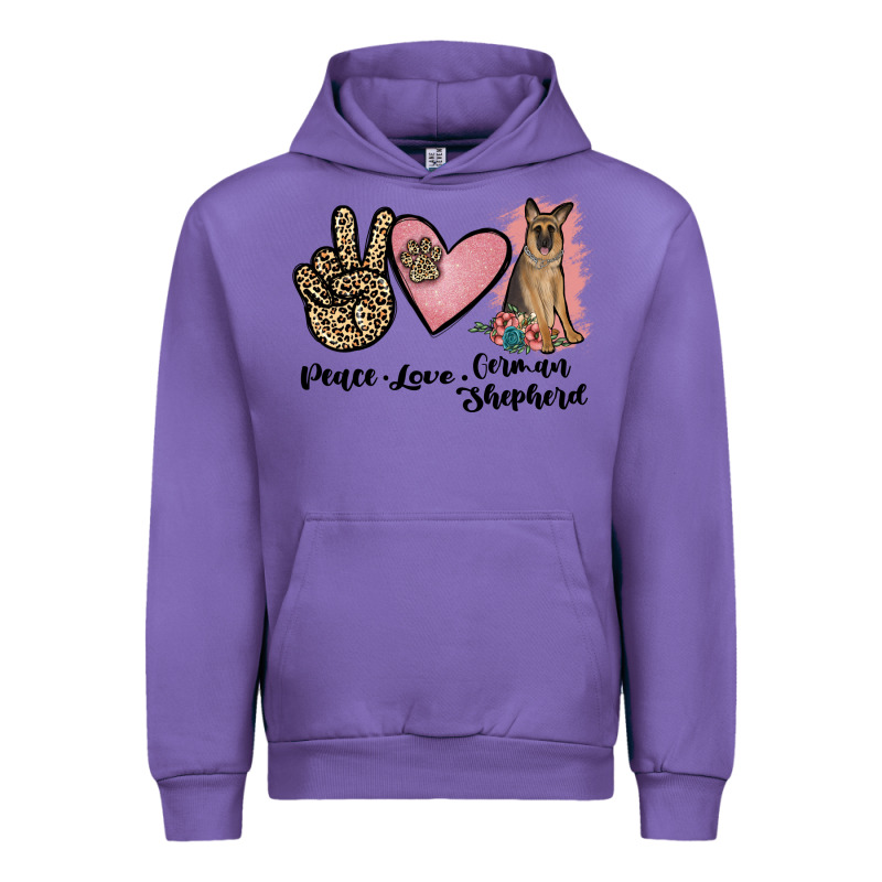 Peace Love German Shepherd Urban Hoodie by JahusDesignShop | Teevron