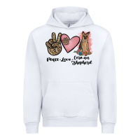 White peace love german shepherd Urban Hoodie - JahusDesignShop