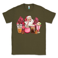 Army Green pink christmas pink tree santa coffe cups Classic Tee - CowGirlArtShop