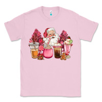Bubblegum Pink pink christmas pink tree santa coffe cups Classic Tee - CowGirlArtShop