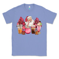 Colony Blue pink christmas pink tree santa coffe cups Classic Tee - CowGirlArtShop