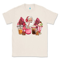 Natural pink christmas pink tree santa coffe cups Classic Tee - CowGirlArtShop