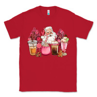 Red pink christmas pink tree santa coffe cups Classic Tee - CowGirlArtShop