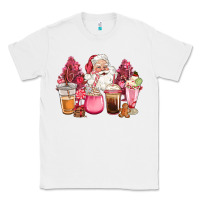 White pink christmas pink tree santa coffe cups Classic Tee - CowGirlArtShop