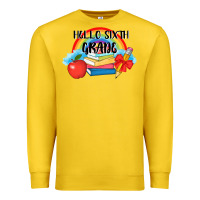 Lemon back to school hello sixth grade 3200x2400 Premium Sweatshirt - AdoDesignShop