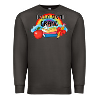 Smoke back to school hello sixth grade 3200x2400 Premium Sweatshirt - AdoDesignShop
