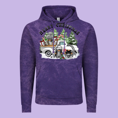 Merry Christmas Gnomies Vintage Hoodie Designed By Fadigitalartstudio