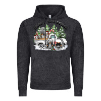 Vintage Black merry christmas gnomies Vintage Hoodie - FaDigitalArtStudio
