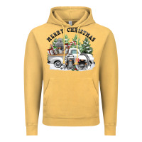 Vintage Mustard merry christmas gnomies Vintage Hoodie - FaDigitalArtStudio