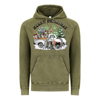 Vintage Olive merry christmas gnomies Vintage Hoodie - FaDigitalArtStudio