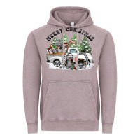 Vintage Zinc merry christmas gnomies Vintage Hoodie - FaDigitalArtStudio