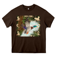 Chocolate Brown duck hunting Heavy Core Tee - TumblerDesignByShophia