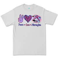 Dove Grey Peace Love Hairstylist Premium Tee - Jasminsmagicworld