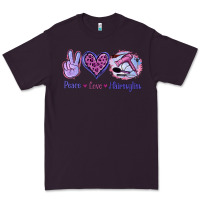 Plum Peace Love Hairstylist Premium Tee - Jasminsmagicworld