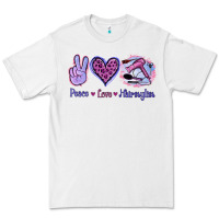 White Peace Love Hairstylist Premium Tee - Jasminsmagicworld