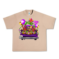 Burro mardi gras farm truck back view Urban Heavy Tee - FaDigitalArtStudio