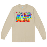 Mushroom Always An Ally Pride LGBTQ Long Sleeve Tee - BundleAndBundleShop
