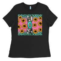 Black Mom sunflower glitter Ladies Tee - CowGirlArtShop