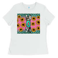 White Mom sunflower glitter Ladies Tee - CowGirlArtShop