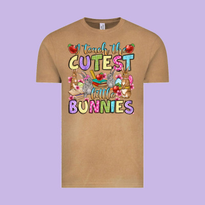 Easter Day I Teach The Cutest Little Bunnies Vintage Tee Designed By Oliviacreatesart