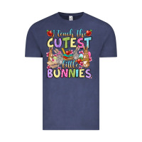Vintage Denim Easter Day I teach the cutest little bunnies Vintage Tee - OliviaCreatesArt